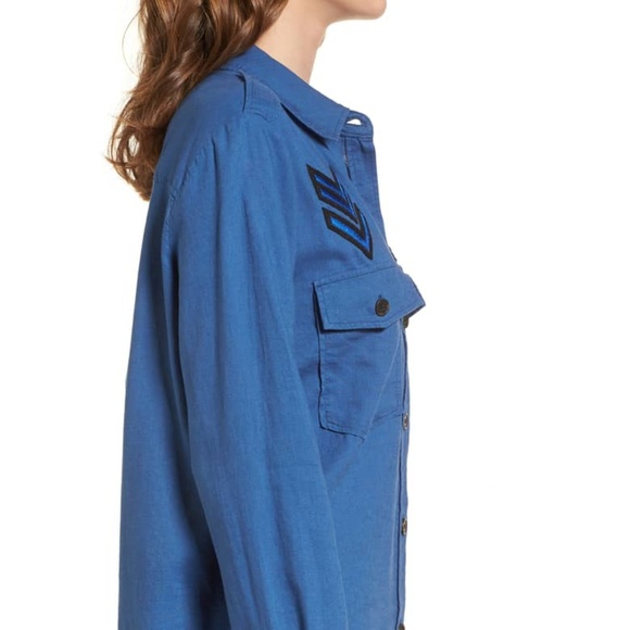 Rails Rare Military Shirt Oversized Patches - Picture 7 of 8